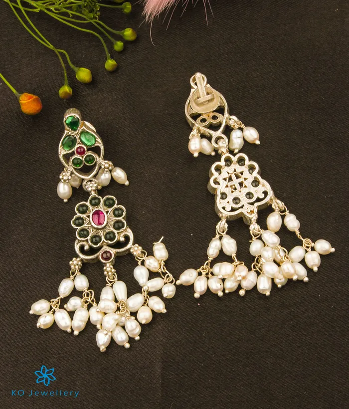 Silversmith Necklaces The Barha Silver Guttapusalu Necklace OxidisedShort