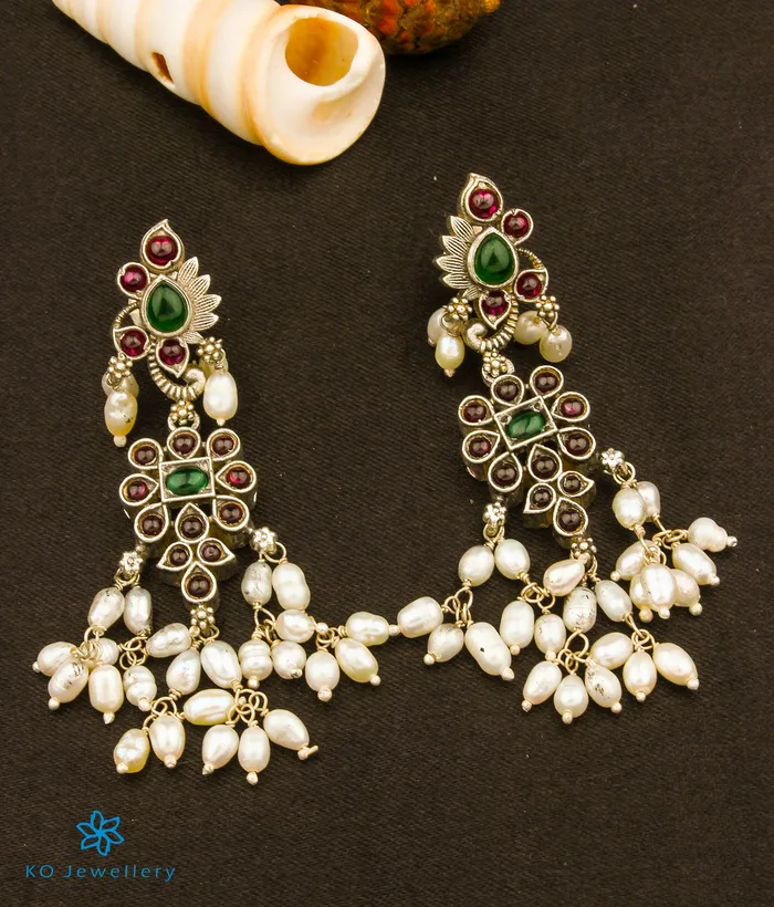Silversmith Necklaces The Pragathi Silver Guttapusalu Necklace Set Of 2