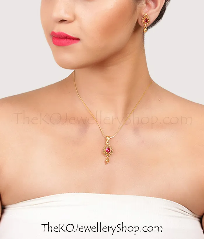 Silversmith Necklaces The Rishit Silver Pendant Set Pearl