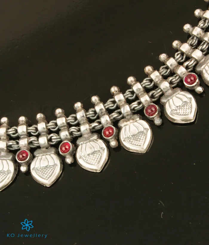 Silversmith The Kumuda Silver Necklace Oxidised Necklaces