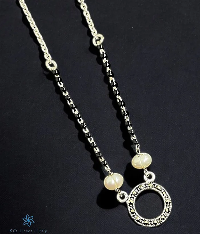 The Ajala Silver Mangalsutra Necklace Bharati Necklaces