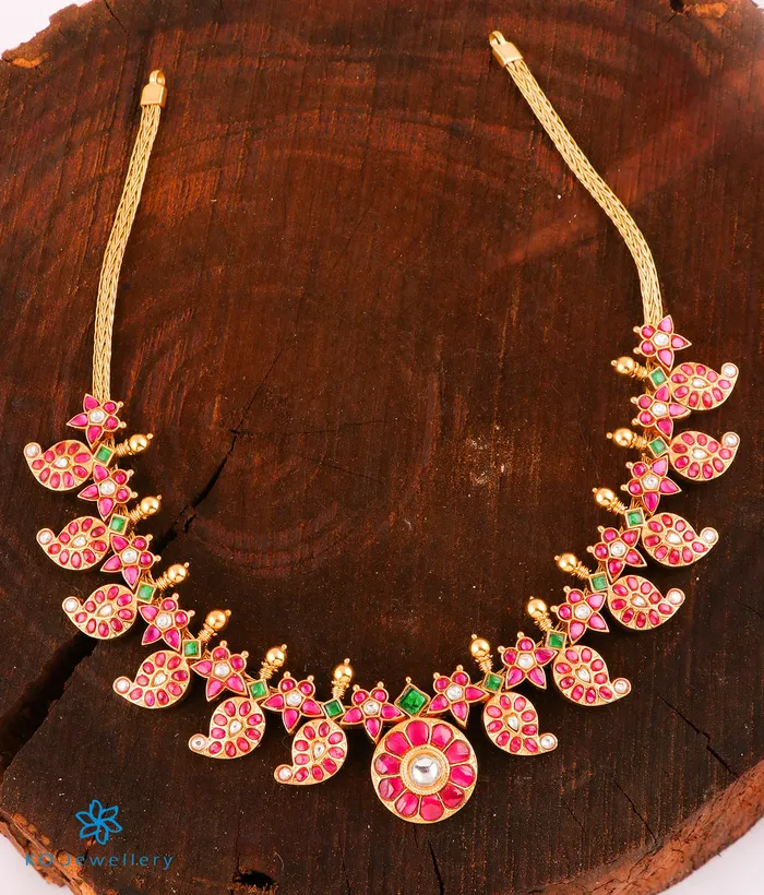 The Rohini Silver KundanJadau Mango Necklace Kundan Necklaces
