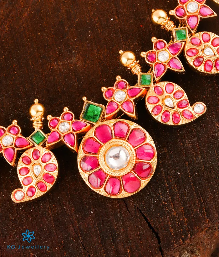 The Rohini Silver KundanJadau Mango Necklace Kundan Necklaces