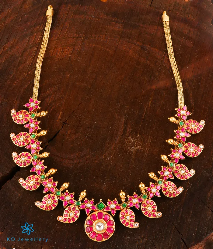 The Rohini Silver KundanJadau Mango Necklace Kundan Necklaces