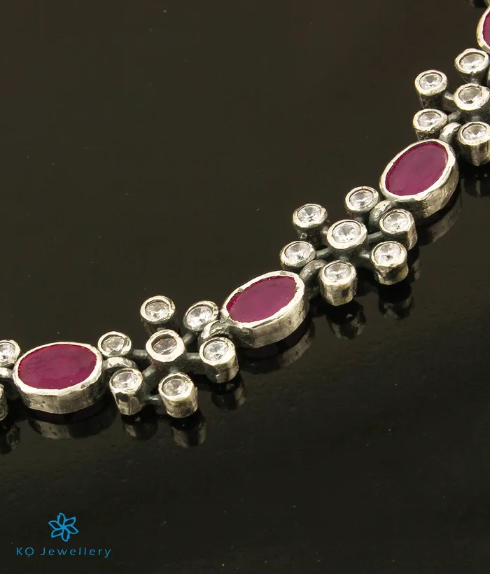 The Yajata Silver Necklace RedOxidised Silversmith Necklaces
