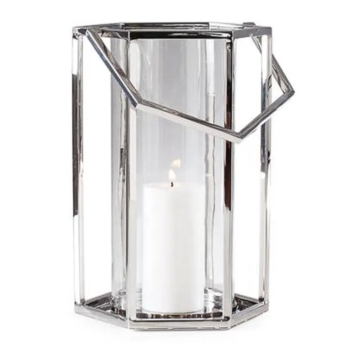 Torre Tagus Torre Tagus Union Stainless Steel Hexagon Hurricane Lantern Silver Bracelets Torre Tagus Torre Tagus Union Stainless Steel Hexagon Hurricane Lantern Silver Bracelets
