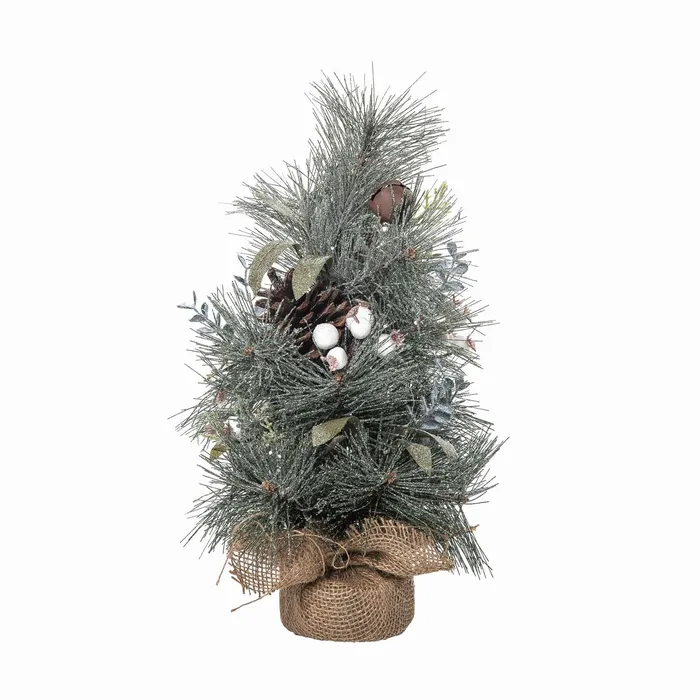 Transpac Necklaces Transpac Mixed Greenery Tree With Rustic Bells