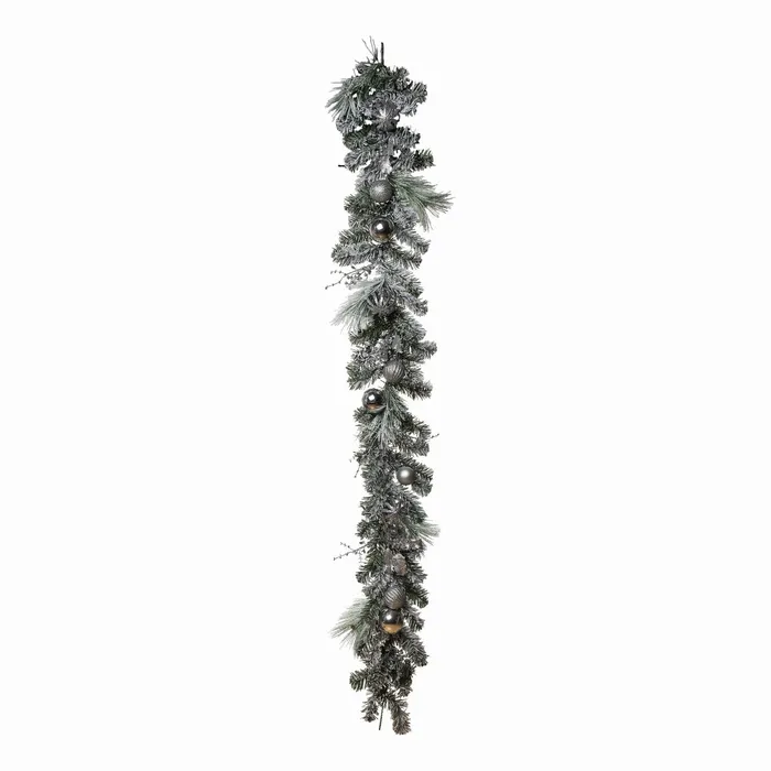 Transpac Rings Transpac Deep Silver Holiday Garland