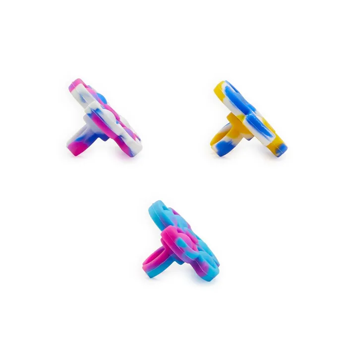 Twos Company Rings Twos Do The Twist 30Pieces Spinner Popper Ring Fidget w Bucket in 3 Colors