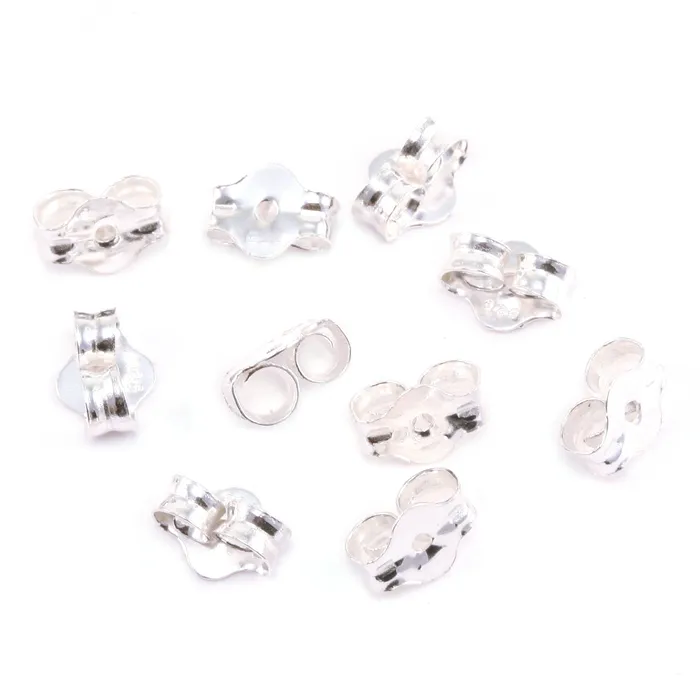 WS Earrings Sterling Silver Earring Backs 5 pair
