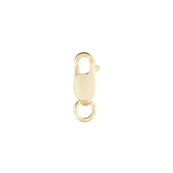 WS Rings Gold Filled 8mm Long Lobster Clasp with Open Jump Ring